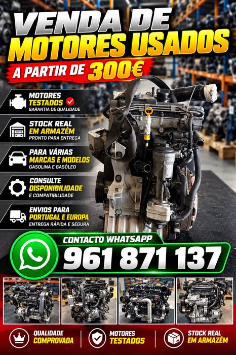 Motores usados testados c/garantia