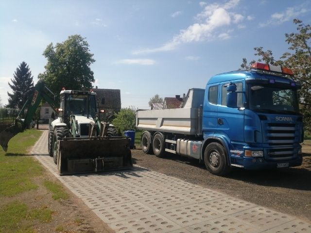 Usługi koparką, koparko ładowarką transport, montaż oczyszczalni!