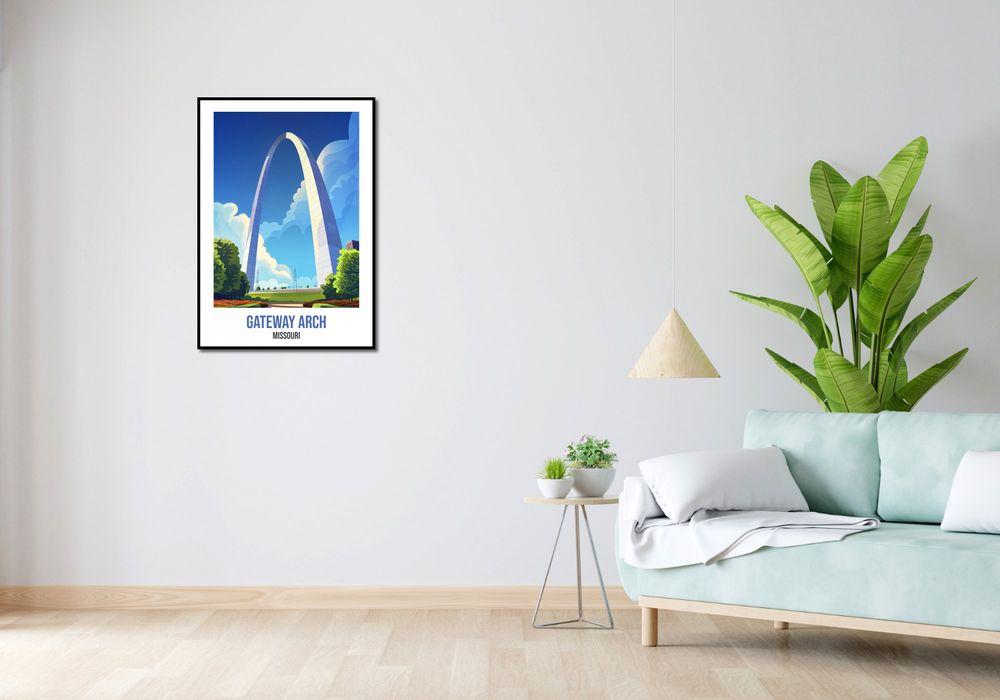 Plakat 59,4x84,1cm Gateway Arch