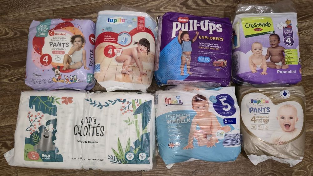 Памперси тв Трусики Los Pettits, Lupilu, Huggies, Mamia, Kruidvat,Cres