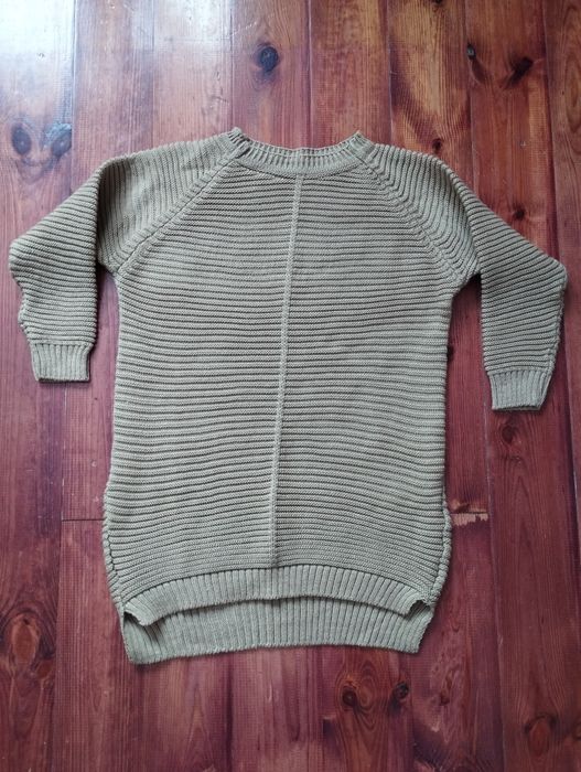 Moda Kataliński beżowy sweter akrylowy M/L