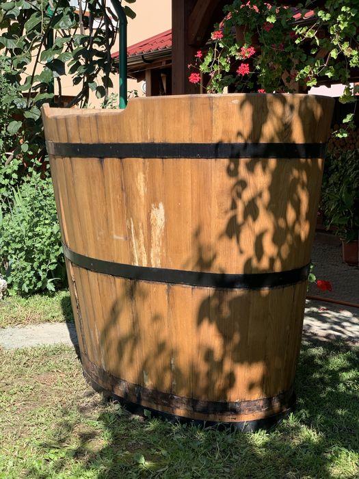 Купель, бочка дубова 138х85х112 для ДЕКОРУ