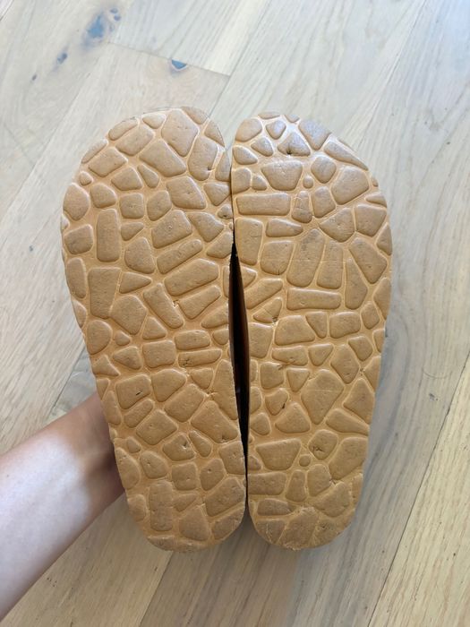 Skórzane klapki brązowe 38 Biobellini
