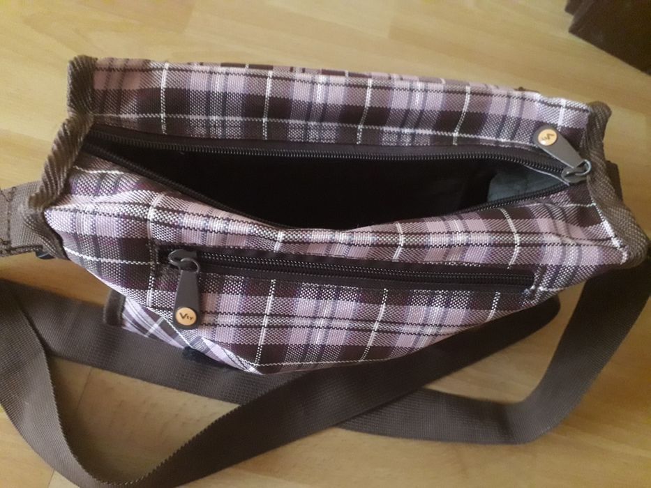 Torba młodzieżowa w kratę