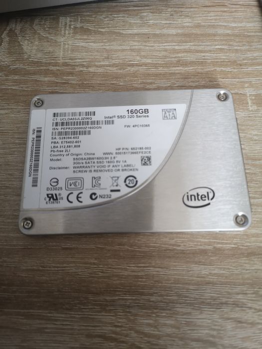 Dysk Intel SSD 160GB Intel 320 series