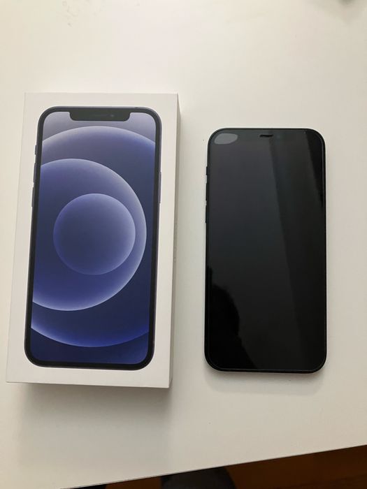 iPhone 12 128GB Preto — Como Novo 93% Bateria)