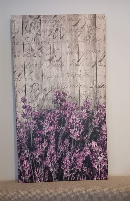 Obraz dekoracyjny 50x90 fioletowa lawenda