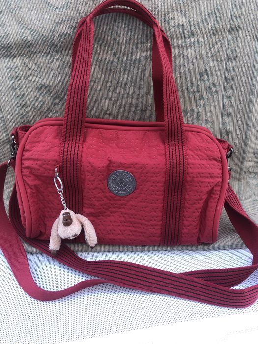 Сумка Kipling з мавпою червона жіноча
