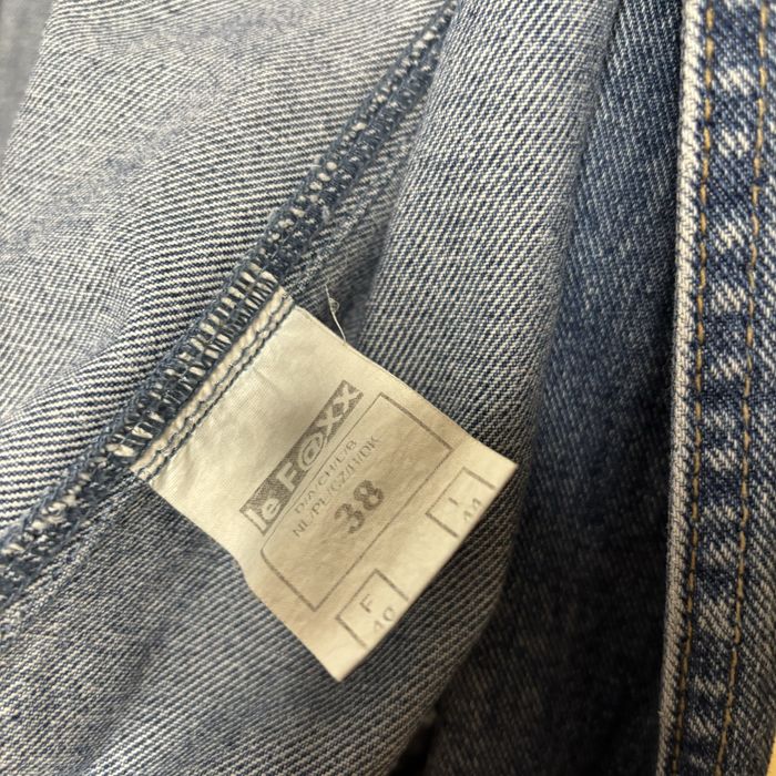 Vintage dżinsowy płaszcz płaszczyk trench trencz alternative denim 90s