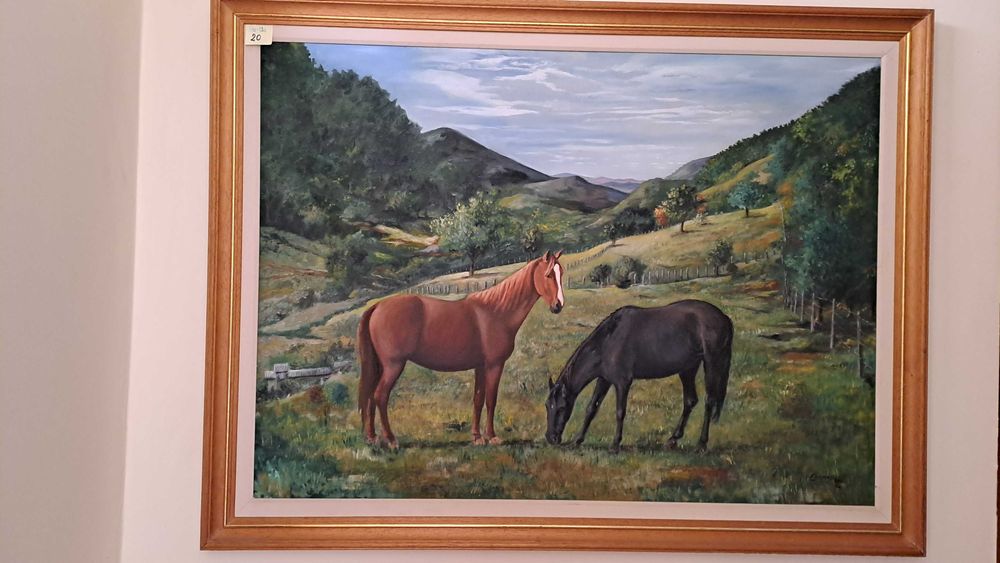 5 QUADROS, de autores diversos, óleos, BOM PREÇO