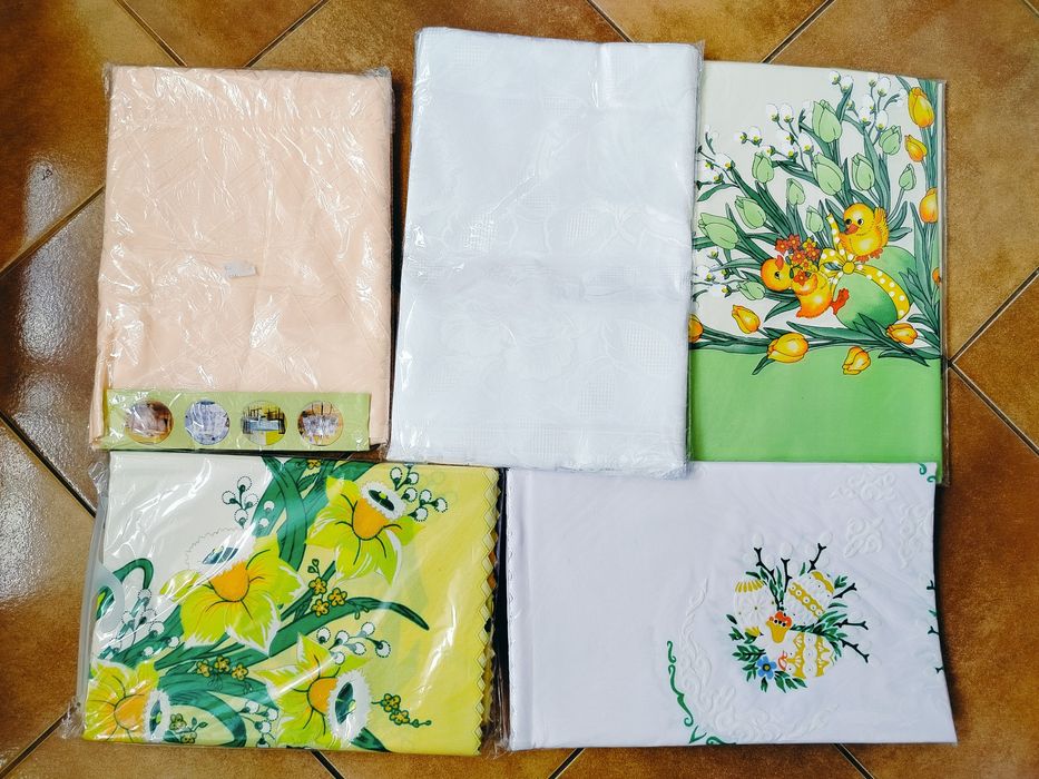 Obrus biały, wielkanocny różne rodzaje