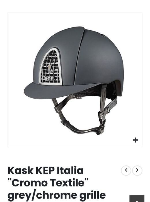 Kask KEP Italia "Cromo Textile" grey/chrome grille