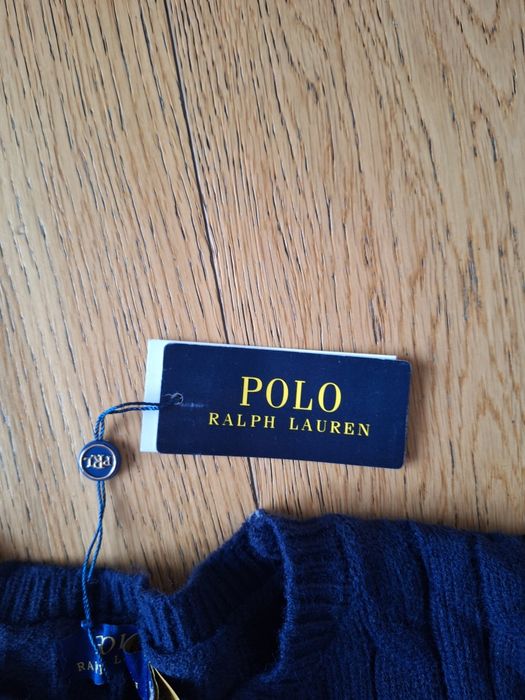 sweter i czapka Ralph lauren w zestawie