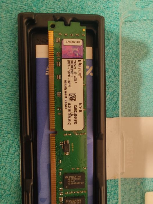 ram kingston ddr3 4GB kvr1333d3n9/4g