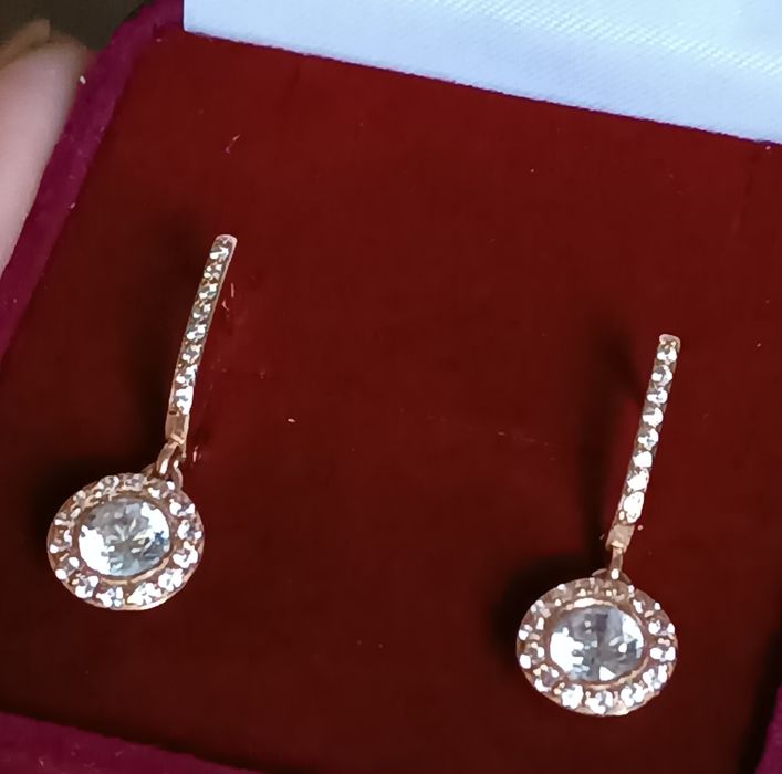 Золотые серьги с подвесками 585 пр., вес 3,21 гр.