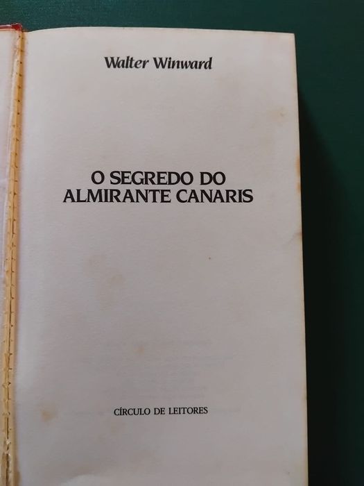 Livro “O Segredo Do Almirante Canaris”