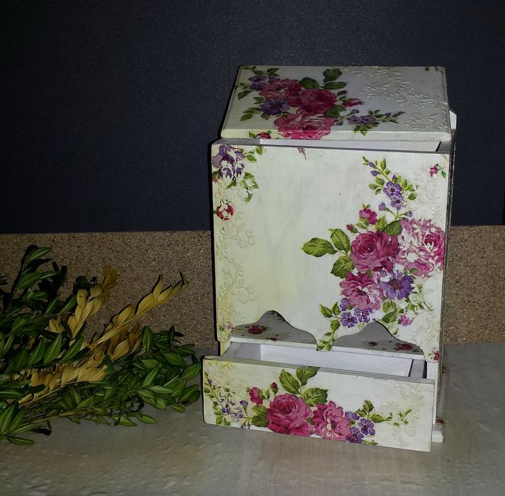 Сувенир подарок Шкатулка Красивый Чайный домик декупаж