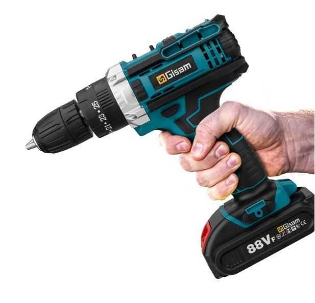 Aparafusadora Gisam com 2 Baterias e caixa [ Novo - Selado ]