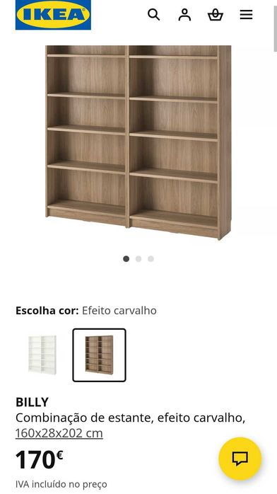 Estante ikea castanha