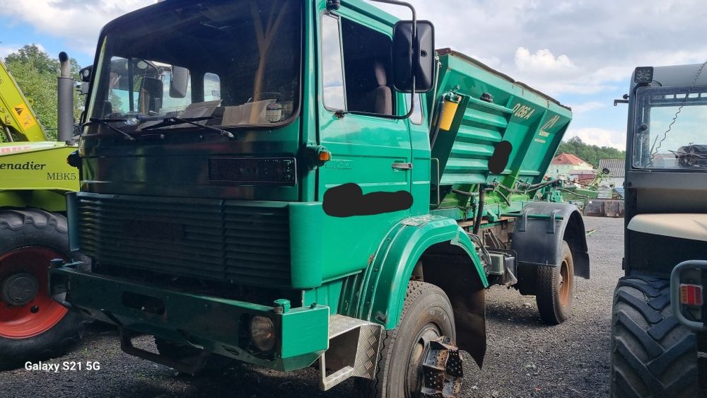 Iveco 110-17  Magirus 4x4 do wapna. Gustrower rozsiewacz do wapna