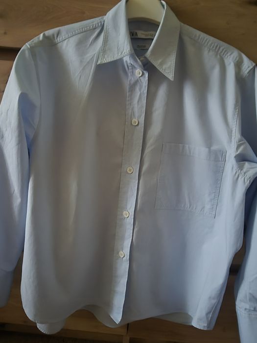 Popelinowa koszula oversize Zara