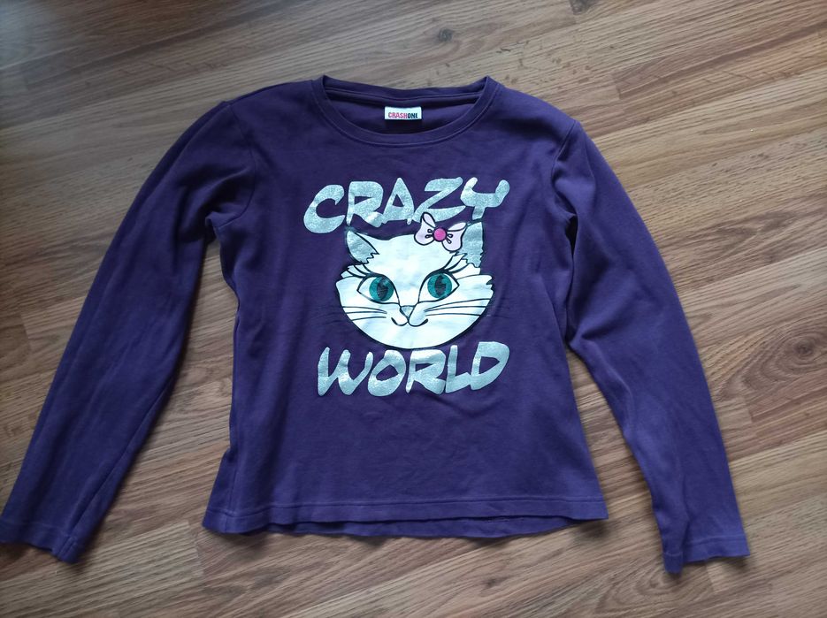 Bluzka ciemny fiolet CrashOne rozm 158/164