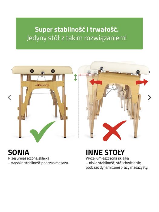 Lóżko kosmetyczne / dla masażu