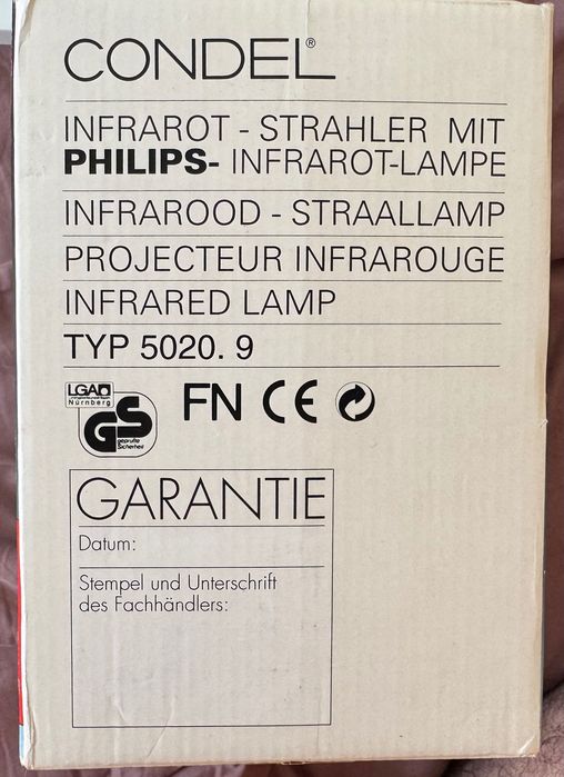 Lâmpada infravermelha Philips