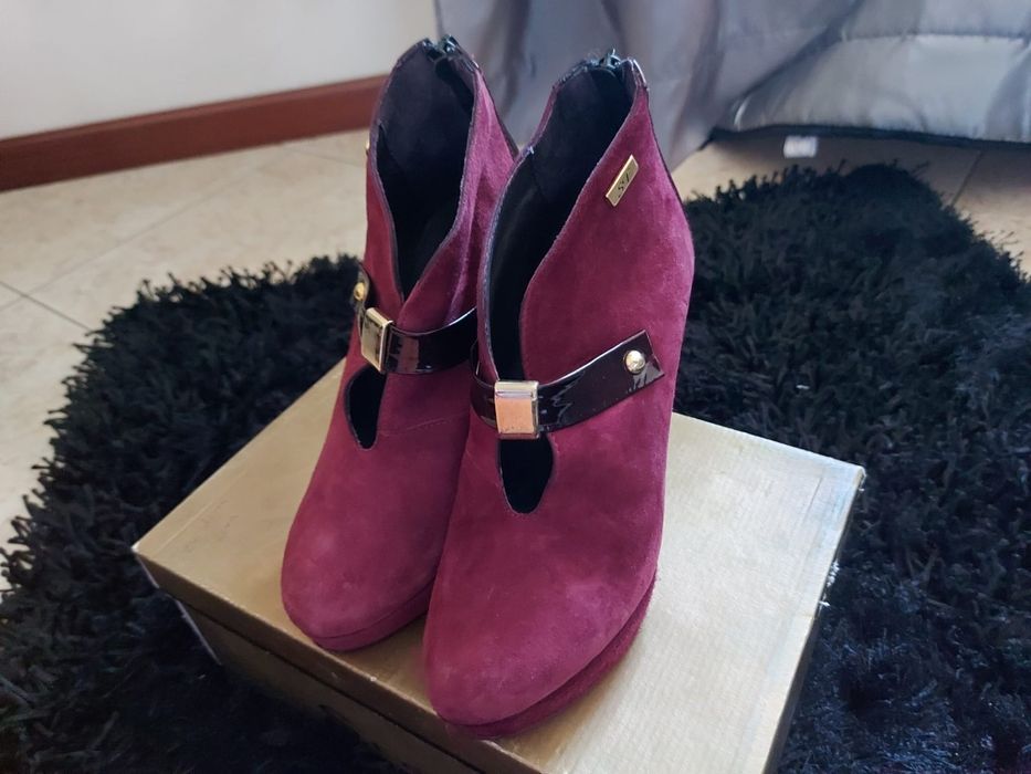 Botins tam.37 bordeaux