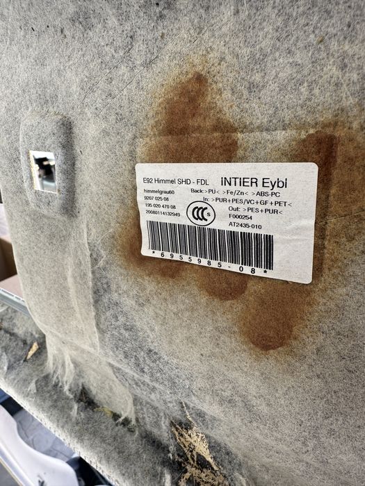 Interior e retrovisor cinzento cupula bmw e92 teto de abrir pre lci