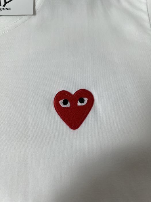 Футболка Comme des garcons  ком де ґарзон червоне серце міні cdg  S-XL
