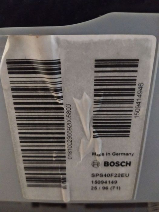 Посудомийна машина BOSCH SPS40F22EU Serie 2 aquastop