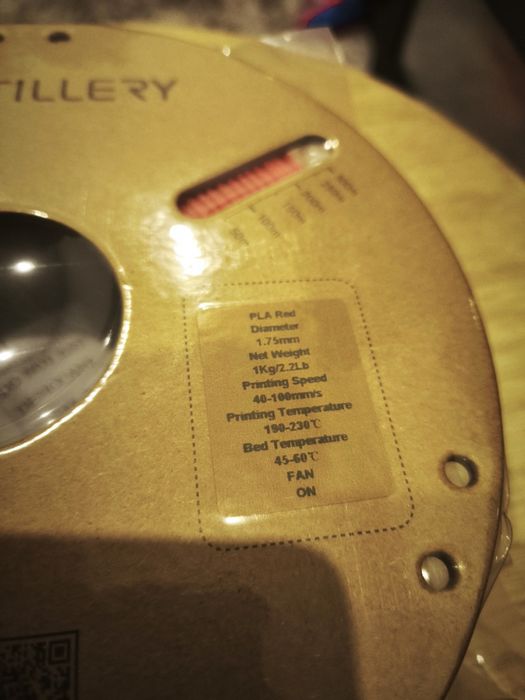 Filamento 3d pla 1kg vermelho