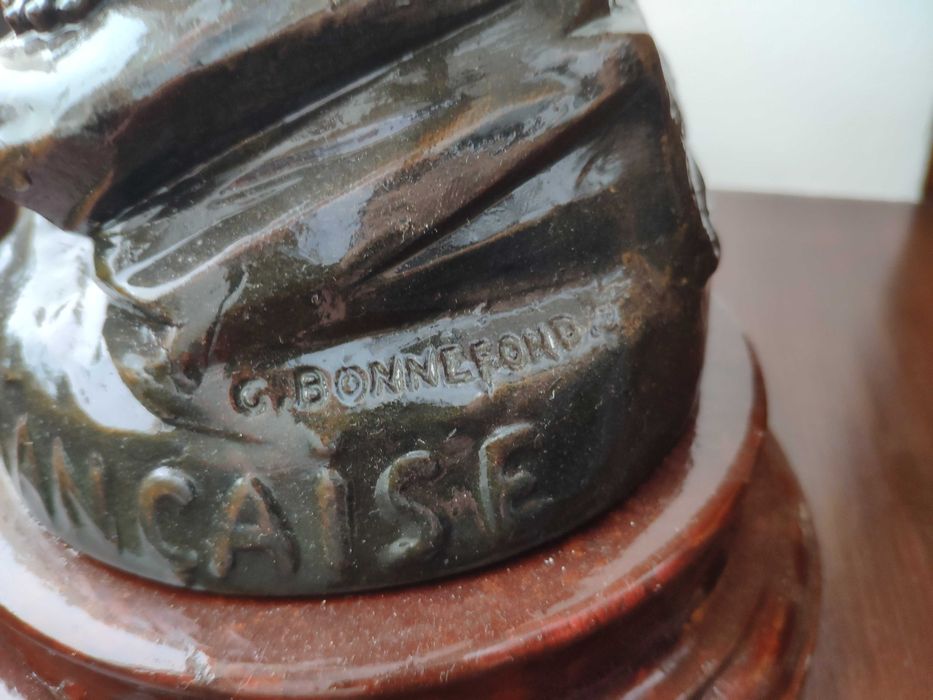 Figuralna sygnowana ogromna emaliowana lampa naftowa n7
