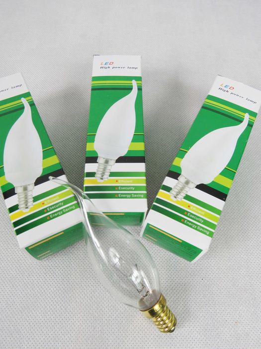 żarówka LED E14 6W żarówka płomień - ciepły biały - żarówka świeca