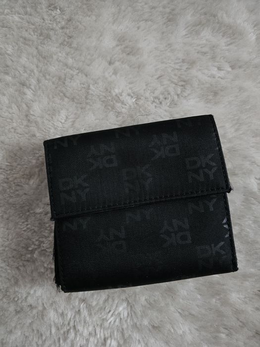 Portfel DKNY Monogram Logo Czarny Oryginalny portfel dkny