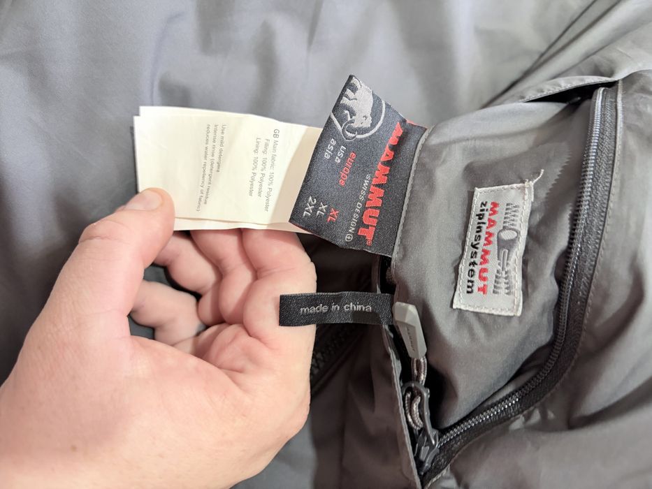Куртка-підклад Mammut Zip-in-System, XL, сірий.