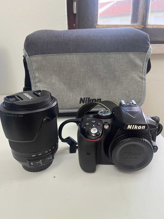 Nikon D5300 + Lente Tamron 18-200 mm + Bolsa – Excelente estado