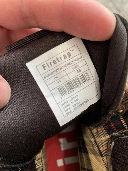 Черевики firetrap шкіра розмір 46 устілка 29.5 см