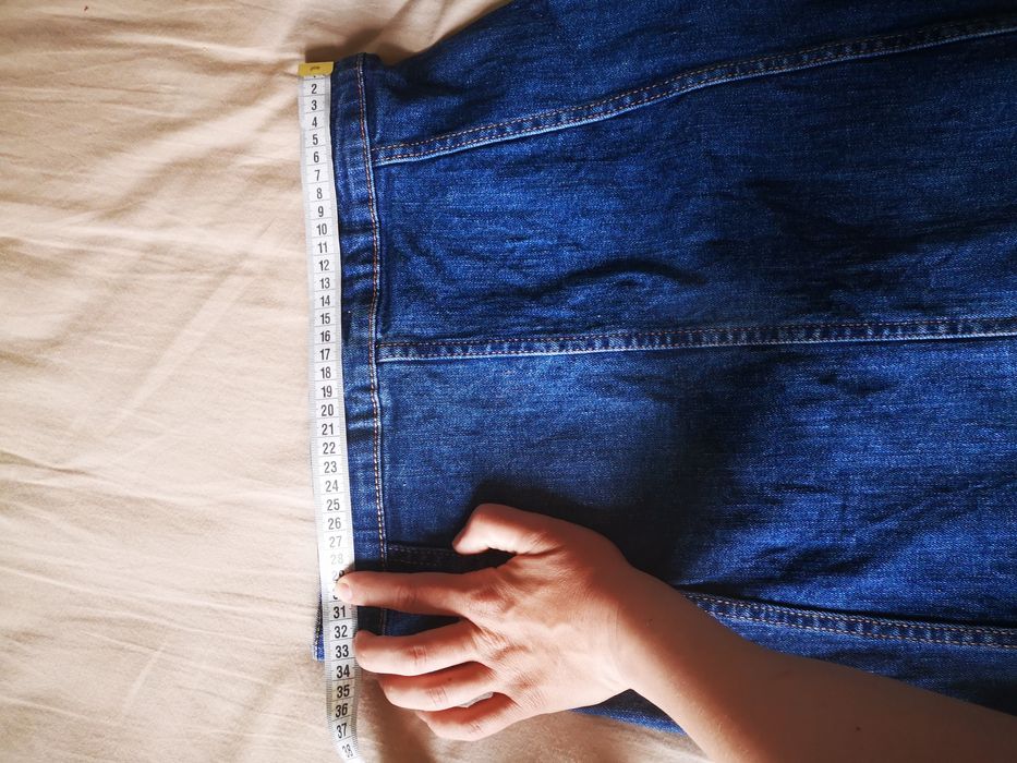 Синя джинсова юбка