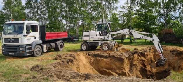 Roboty prace ziemne usługi koparką