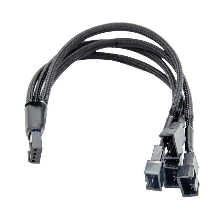 Zestaw czterech wentylatorów MSI 120 x 120 mm APA1225M12 aRGB +złączka