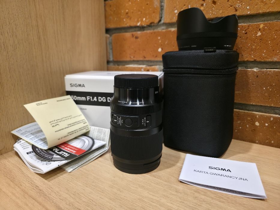 Obiektyw Sigma Art 50 mm F 1.4 DG DN L MOUNT + filtr . Gwarancja !