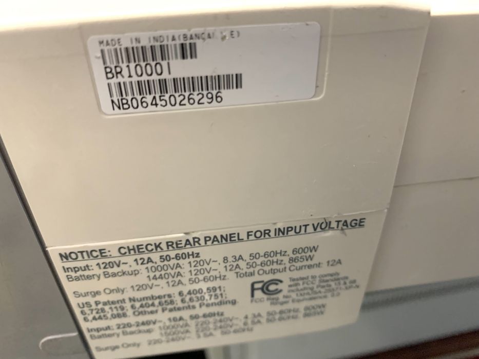 Безперебійник 1000ВА на зовнішні батареї APC 1000I