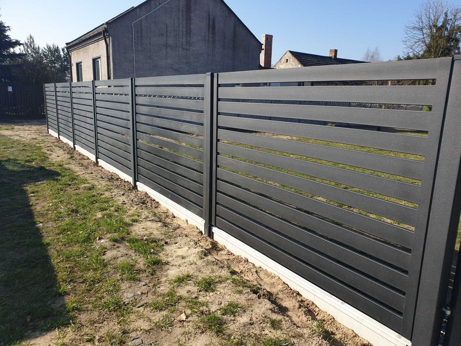 Ogrodzenie palisadowe lamele poziome palisada pozioma PRODUCENT!