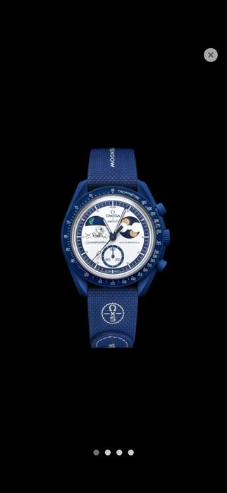 Omega x swatch moonswatch blue pop corn