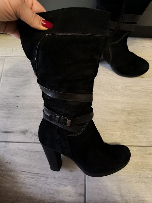 Зимові чоботи жіночі. 40 розмір. Натуральна замша