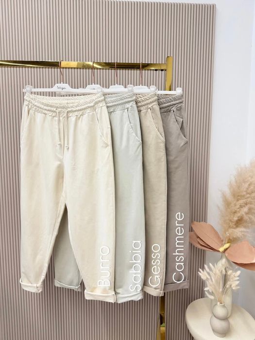 Spodnie damskie Wiya z patką różne kolory