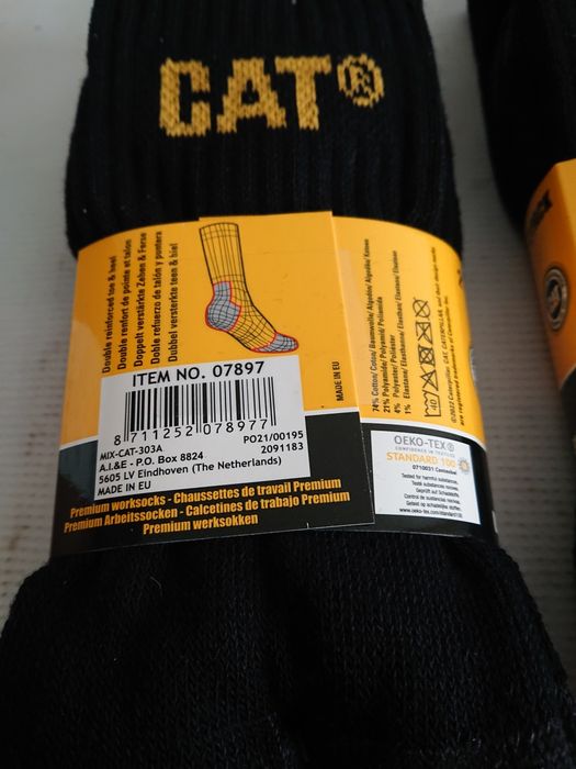 Skarpety CAT czarne caterpillar 39-42 2-pak
