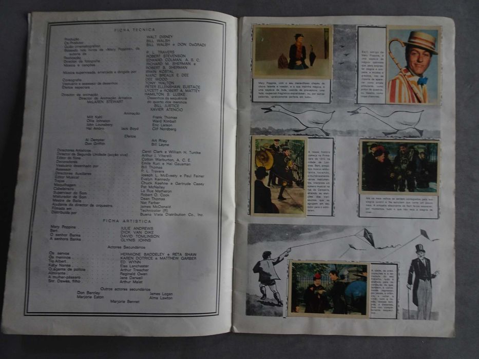 Caderneta de cromos completa Mary Poppins